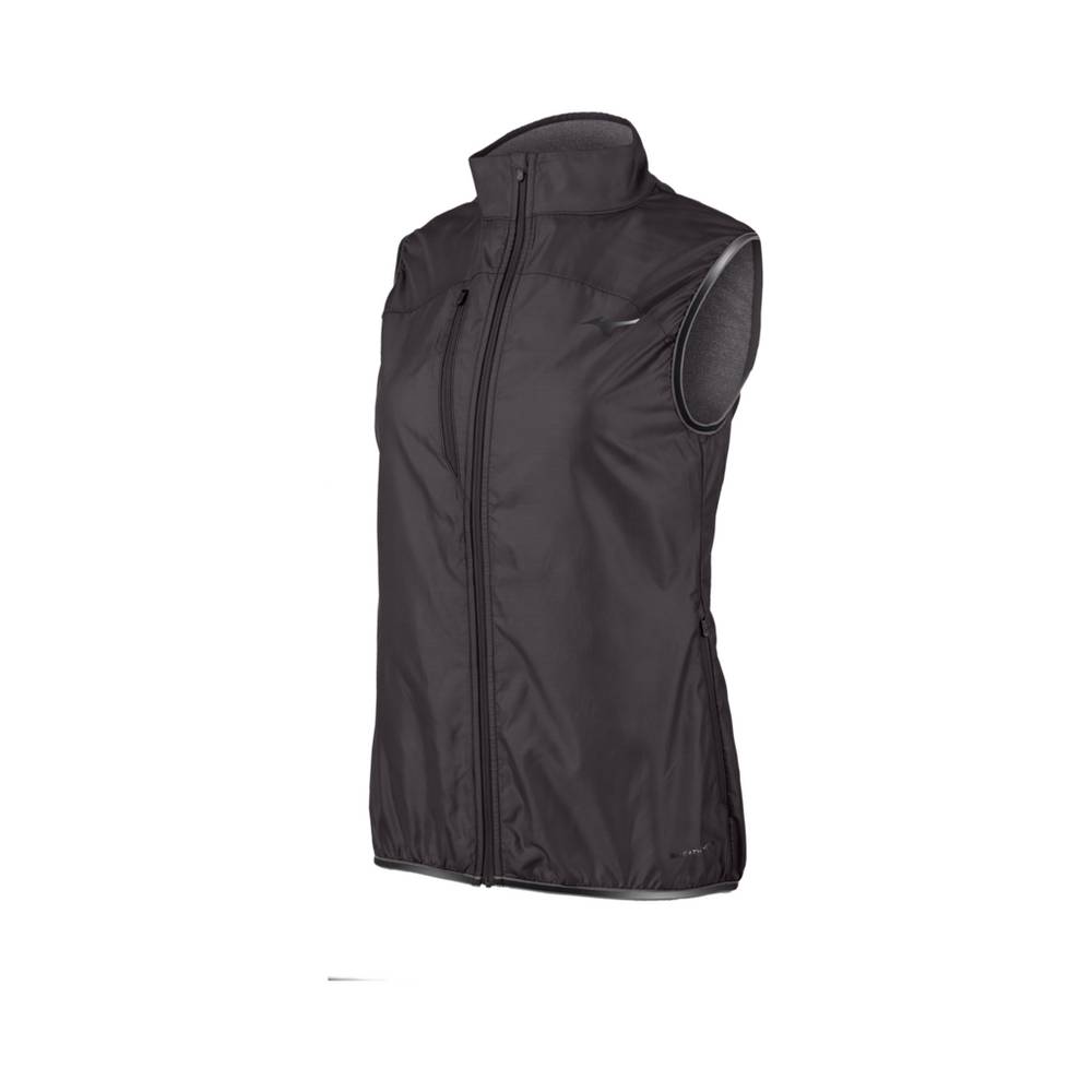 Womens Mizuno Breath Thermo® FZ Vest Black Philippines (CPGOXD871)